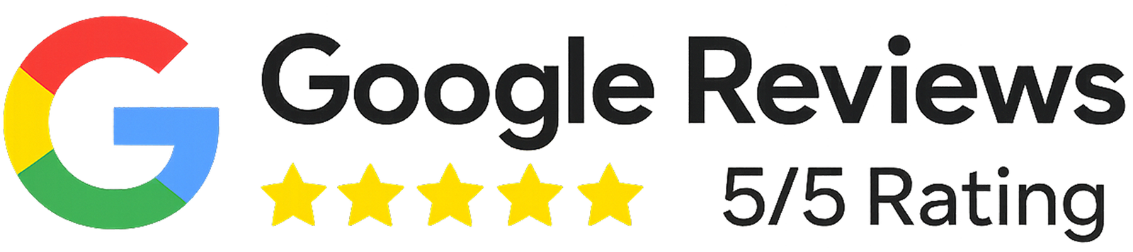 Google Reviews 5/5 Rating